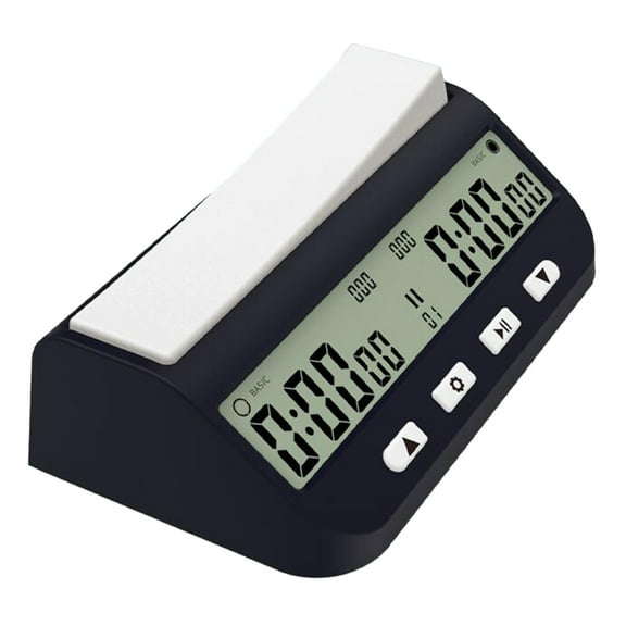Necvior Chess Clock Digital Timer Professional Chess Count Down Game Timer, with Delay Count Downs up Alarm for Chess Board Game