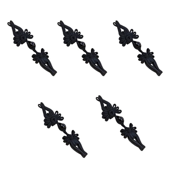 Necvior Chinese Frog Closures Buttons Bowknot Cheongsam Traditional Handicrafts Decorations Handmade Curtain Button Fasteners Closures