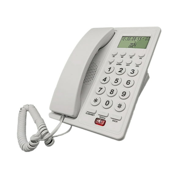 Necvior Classical Desk Phone Home Telephone for Hotels and Business Offices Easy to Use