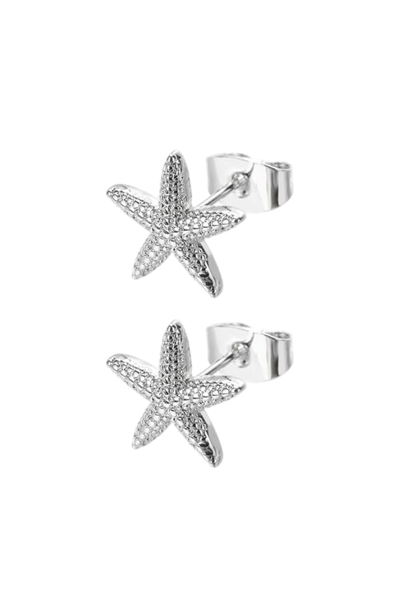 Classical Marine Themed Starfish Earrings Gold Plated Stainless Steel Delicate Womens Jewelry Summer Beach Theme Earrings