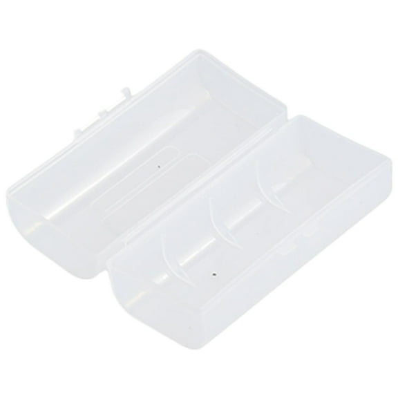 Necvior Clear Battery Storage Case Holder for 26650 Battery Organizers Storage Box