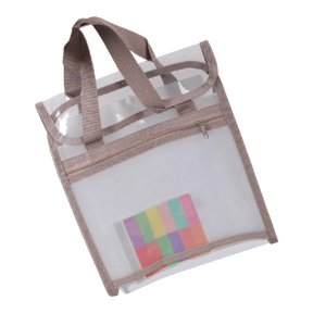 Necvior Clear PVC File Organiser Sorting Folder Expandable Document Organiser Bag