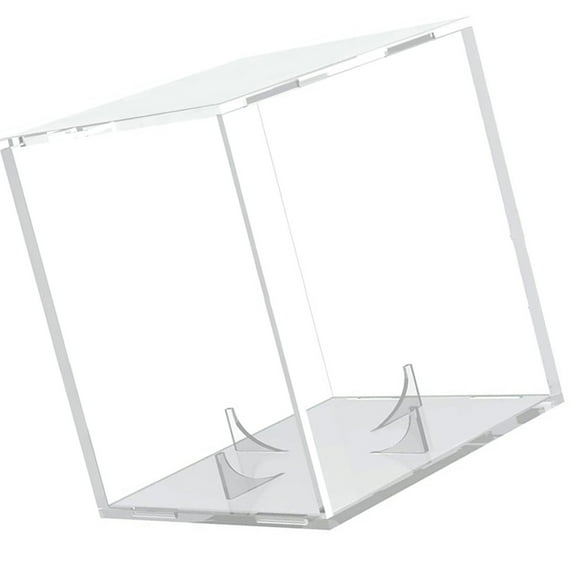 Necvior Clear Sports Baseball Holder Container with Stand Acrylic Cubes Baseball Storage Box Softball Square Clear Display Case