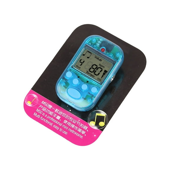 Necvior Clip-On Pocket Electronic Metronome Portable Beat Tempo Musical Instrument Parts