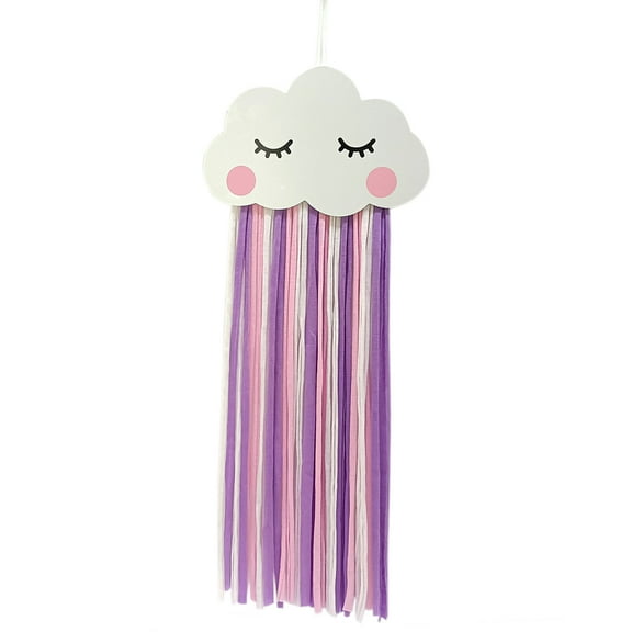 Necvior Cloud Rainbow Pendant Arch Shaped Macrame Art Wall Decor for Home Bedroom