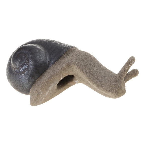 Necvior Coarse Pottery Snail Miniature Figurine Ceramics Crafts Home Desktop Ornament Fairys Garden Bonsais Plant Decoration