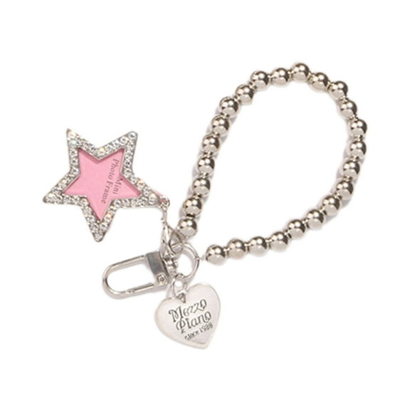 Necvior Color Round Beads Tassels Phone Lanyard Female Cute Beaded Phone Shell Pendant Accessories Package Decoration Keychain