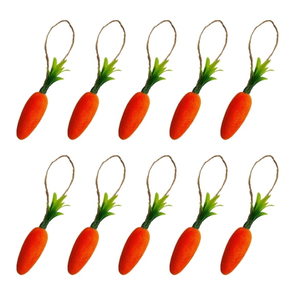 Necvior Colorful Easter Carrot Hangings Decors Artificial Carrots for Festival Touch