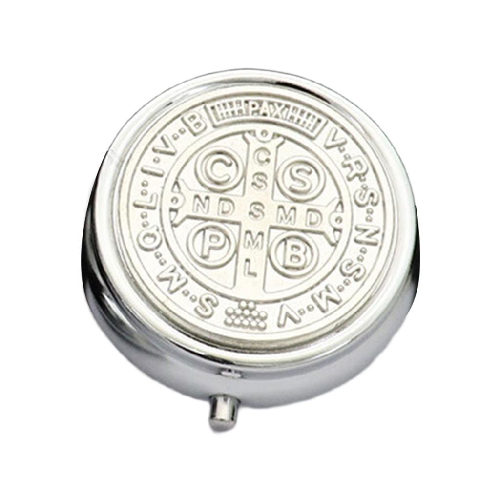 Necvior Compactly Metal Prayer Religious Jewelry Case Featurings Builts ...