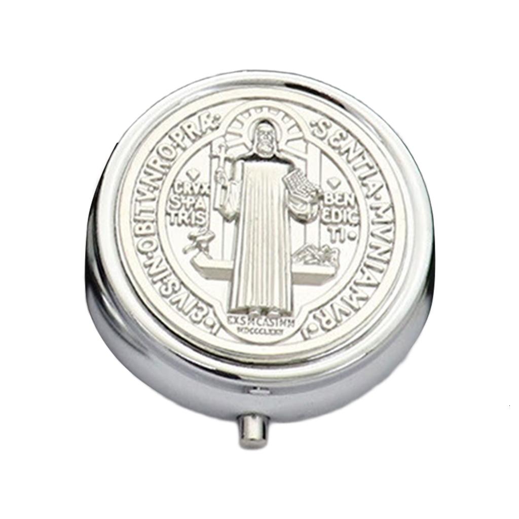 Necvior Compactly Metal Prayer Religious Jewelry Case Featurings Builts ...