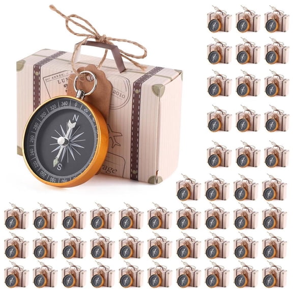 Necvior Compass Candies Packaging Box for Wedding Valentines Day Candies Packing-Box