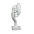 thumbnail image 1 of Necvior Contemporary White and Gold Woman Face Statue Sculpture for Home Decoration, 1 of 20