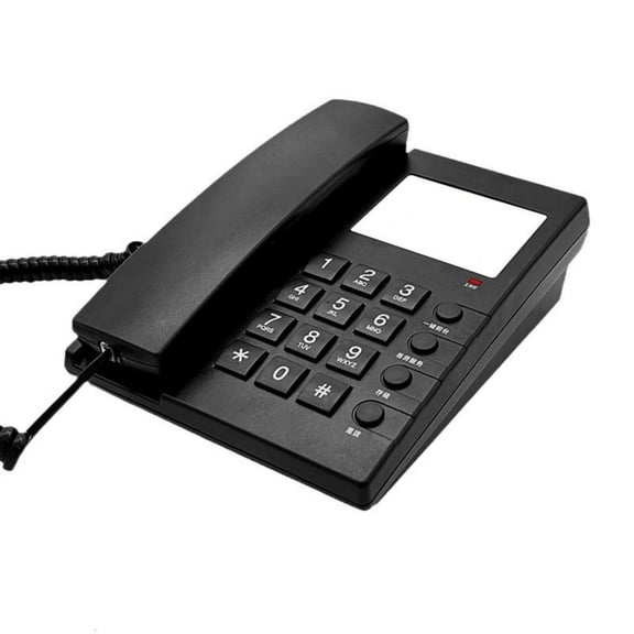 Necvior Corded Landline Phone Simplistic Hotel Room Telephone with Wall Mounted