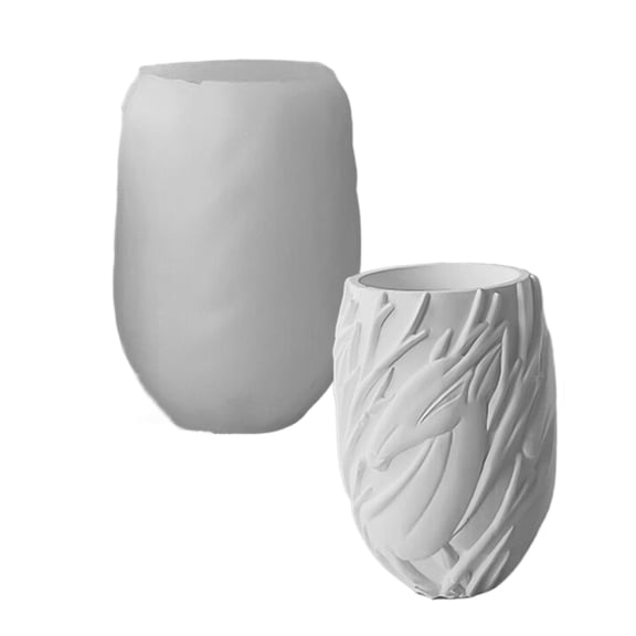 Necvior Creative Round Concrete Candle Holder Silicone Mold for Projects Enthusiasts