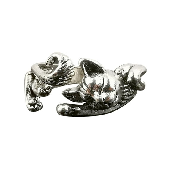 Necvior Crochet Ring Elegant Finger Rings Hand-Making Knitted Accessories Alloy Material