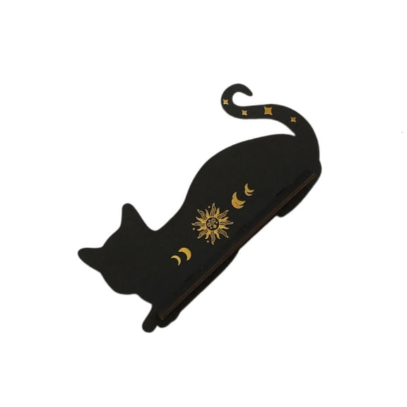Necvior Crystal Shelf Cute Cat Shape Wall Rack Ramadans Wood Shelves Decorations Plant Display Stand for Livingrooms Decors