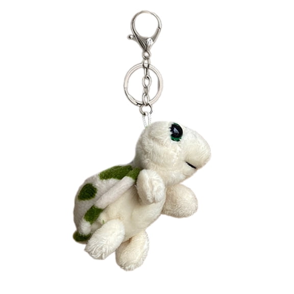 Necvior Cute Cartoon Plush Turtle Charm Keychain Soft Stuffed Ornament Keyring Lovely Pendants for Purse Bag Backpack Handbag