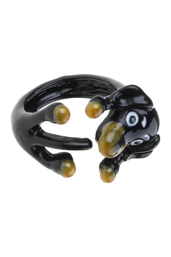 Cute Dog Elephant Adjustable Rings Unique Cartoon Open Rings Jewelry