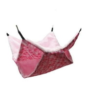 Necvior Cute Guinea Pig Hamster Hanging Hammock Warm Bed Soft Mat Small Pet Cage Hideout Tunnel Cave for Rat Ferret Pig Squirrel