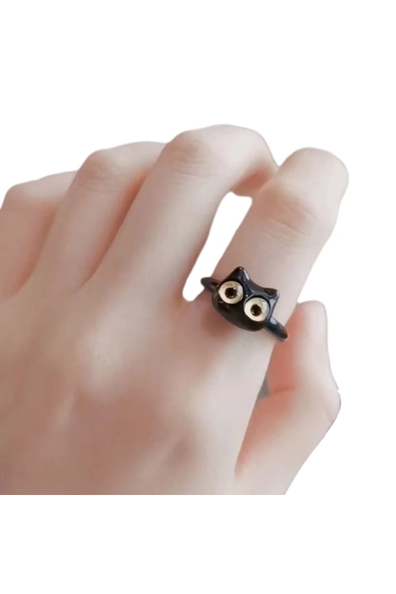 Cute Little Cat Rings for Women Fashion Design Personalized Rings Banquet Accessories Rings Gift for Friend