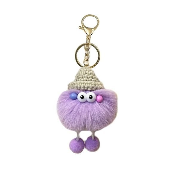 Necvior Cute Mini Plush Keychain Bag Pendant for Women Girl Backpack Accessories Gift