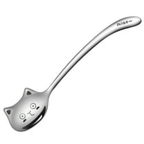 Necvior Cute for Cat Espresso Spoons Mini Coffee Spoon 6.29 Inches Stainless Steel Small Spoons for Dessert Ice Cream Tea Coffee