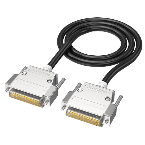 Necvior D SUB 25 Pin RS232 Double Shielding Cable High Temperature Resistant PVC Cord