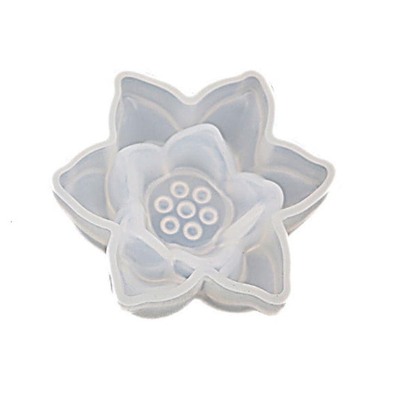 Necvior DIY Crystal Epoxy Resin Mould Mirror 3D Large Lotus Flower Mold Decoration Mold