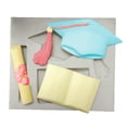 thumbnail image 1 of Necvior DIY Graduation Themed Silicone Mold Cupcake Topper Fondant Cake Decorating Tools, 1 of 20