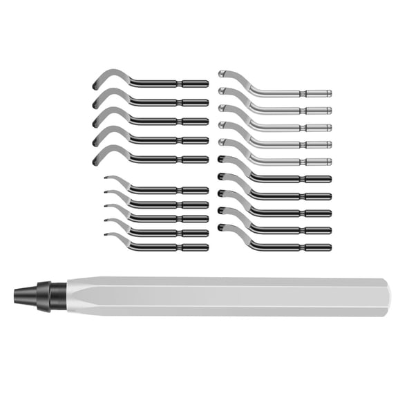 Necvior Deburring Tool with 10/20 Cutter 360 Degree Rotary Head Deburring Tool for Metal