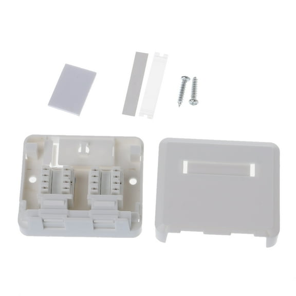 Necvior Desktop Network Ethernet LAN Gigabit RJ45 Outlet Wall Plate Socket Keystone