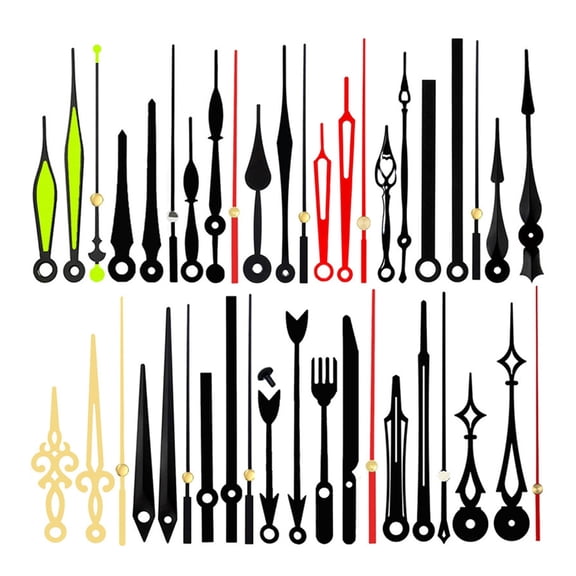 Necvior Different DIY Clock Hands Replacement Essential for 25-40cm Clock Repair Parts