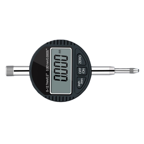 Necvior Digital Dial Indicator 0-12.7/25.4mm, 0.001mm (0.00005") Inch/Metric Conversion Dial Indicator Gauges Tool