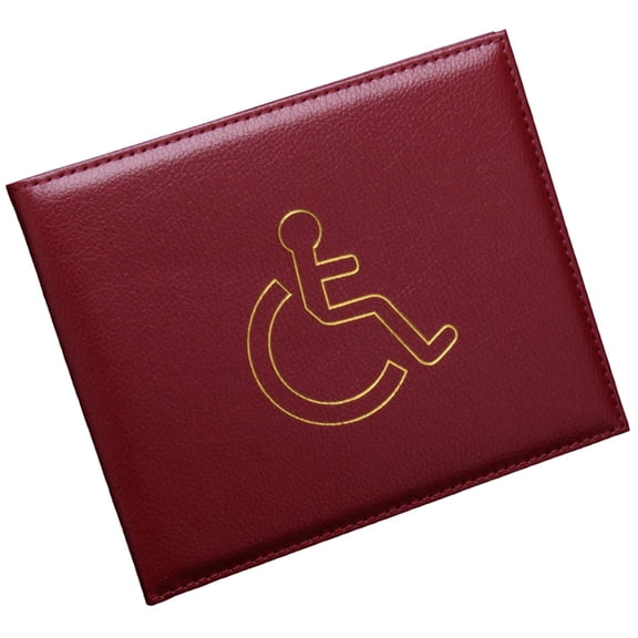 Necvior Disabled Badge Holder Hologram Safe Parking Permit Display Cover Wallet Parking Pass Permit Holder Disabled Timer Holder