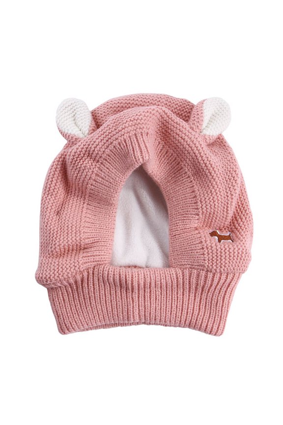 Dog Ear Muffs Neck and Ears Warmer to Calms Comforts and Protect Pets Winter Knit Scarf Large Snood Machine Washable