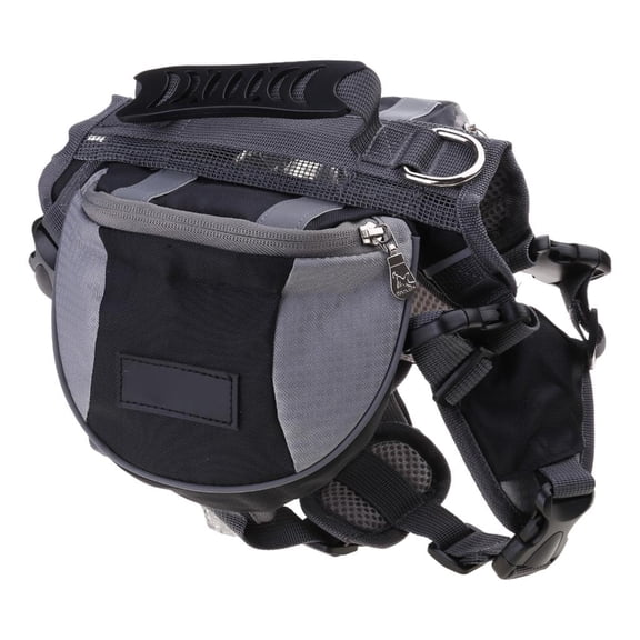 Necvior Dog Self-Wearing Backpack Adjustable Vest Saddle Bag Backpack for Traveling