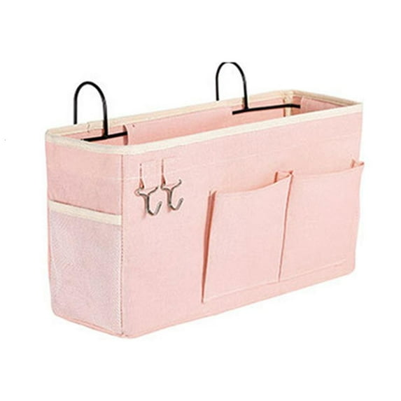 Necvior Dorm Rooms Bed Rails Hanging Organizer Bedside Storage Bag for Books Magazines