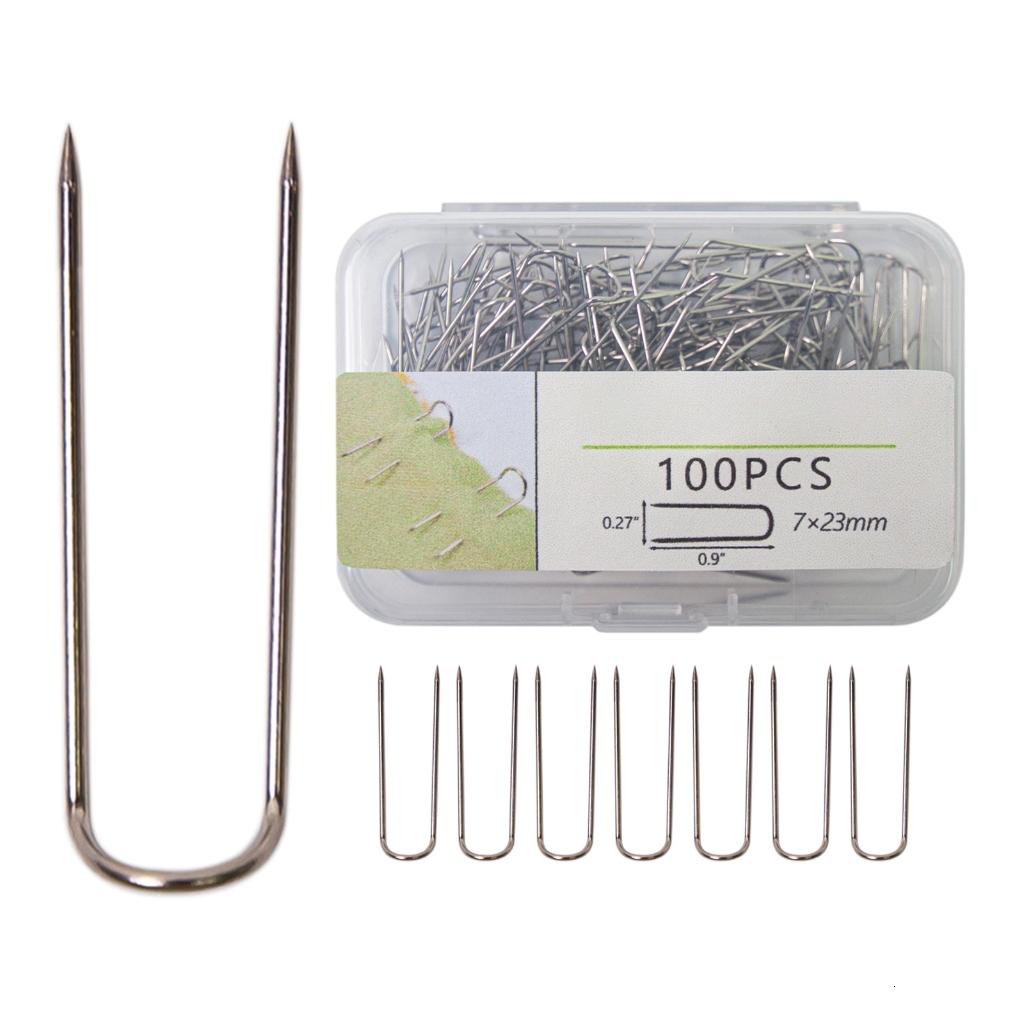 Nylon Block Pin Necvior Double Blocking Pin Stainless Steel Needlecraft Pin for ...
