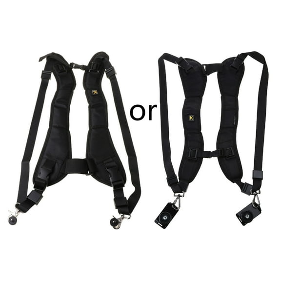 Necvior Double Strap Adjustable Digital Camera Shoulder Quick Release Camera Strap