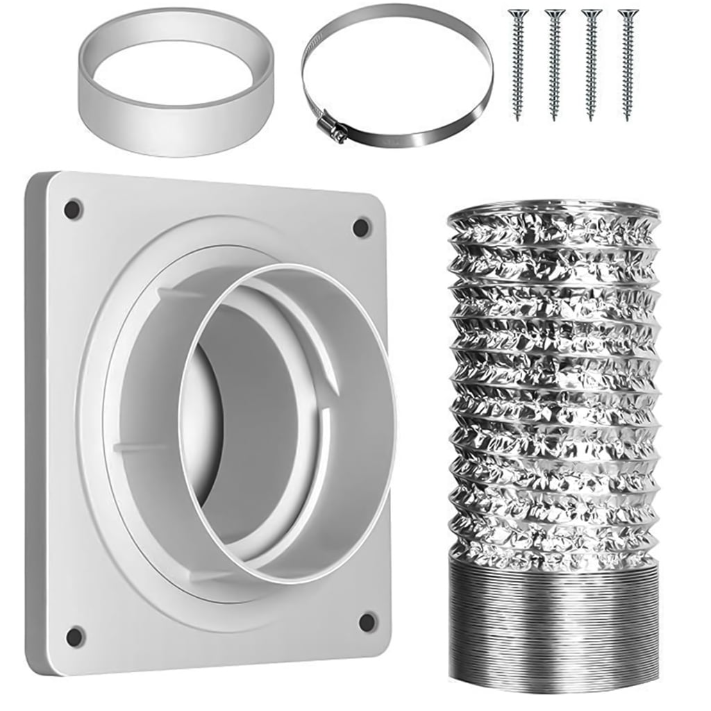 Necvior Dryer Vent Connector Kit Dryer Vent Wall Plate Adapter with Quick Connector Dryer Duct Connector Kit for Dryer Washer