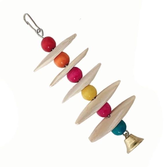 Necvior Durability Parrots Chews Toy Hanging Cuttlefish Bone Toy Interactively Bird Toy