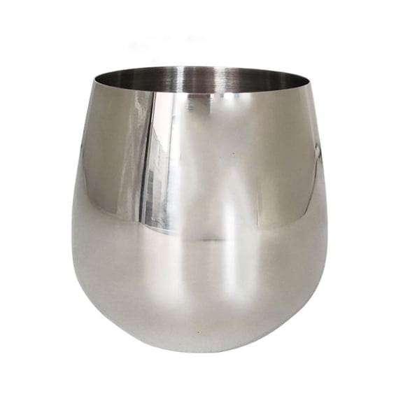Necvior Durable 304 Stainless Steel Wine Glass 550ml Capacity Drinkwares Temperature Insulated Shatterproof Design Cups