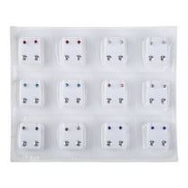 Necvior Ear Piercing Earrings Silver Stainless 3/5mm Clear CZ Studs Tragus Cartilage Piercing Jewelry