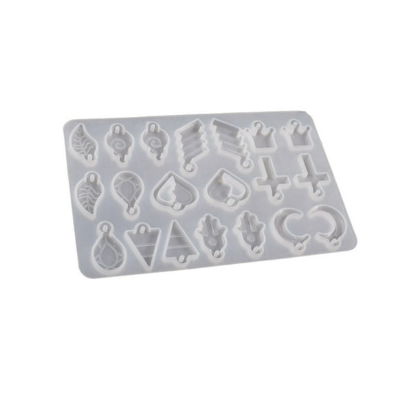 Necvior Earring Mold with Hole Silicone Jewelry Casting Molds Leaf Flower Butterfly Mold