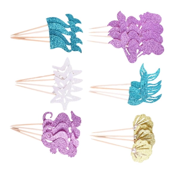 Necvior Easy Insert Cake Toppers 4/6 Unique Pattern Quick Setups For Home Bakers