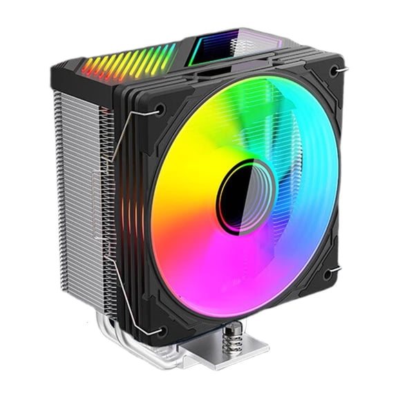 Necvior Efficient CPU Air Cooling 4 Heat Pipes 120mm ARGB Fan Aluminum Heatsink Support Multiple Processors For FM2+/FM2/FM1/AM4/AM3