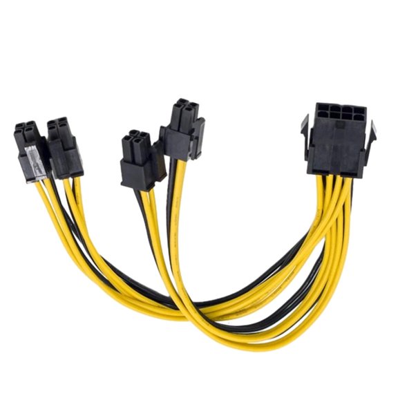 Necvior Efficient Graphics Card 8Pin Power Splitter Cord 8pin to 2x8pin 2x6pin Converter