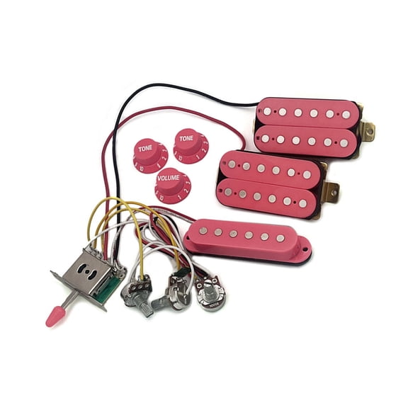 Necvior Electric Guitar Wiring Harness Set with HSH Pickups and Controls