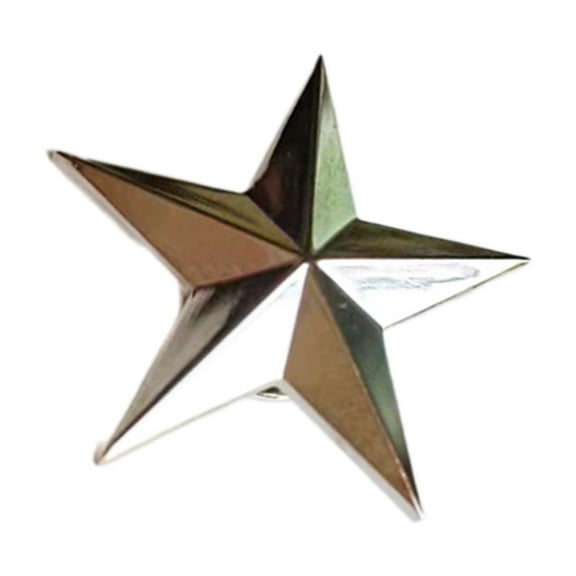 Necvior Elegant Five Pointed Star Lapel Pin Stylish Metal Badge for Costume Decoration Star Shaped Breastpin for Clothing
