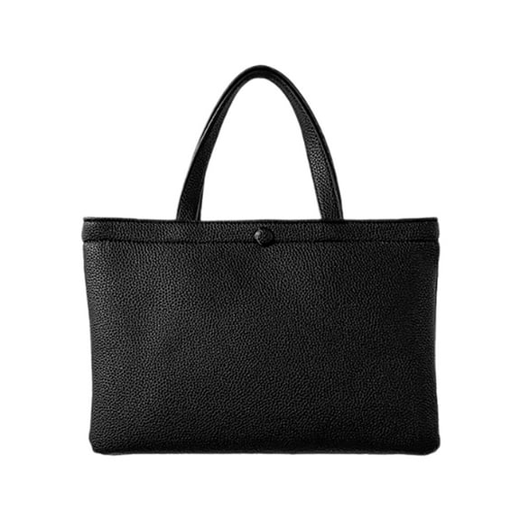 Necvior Elegant PU Shopping Bag with Top Handle for Women Large Handbag